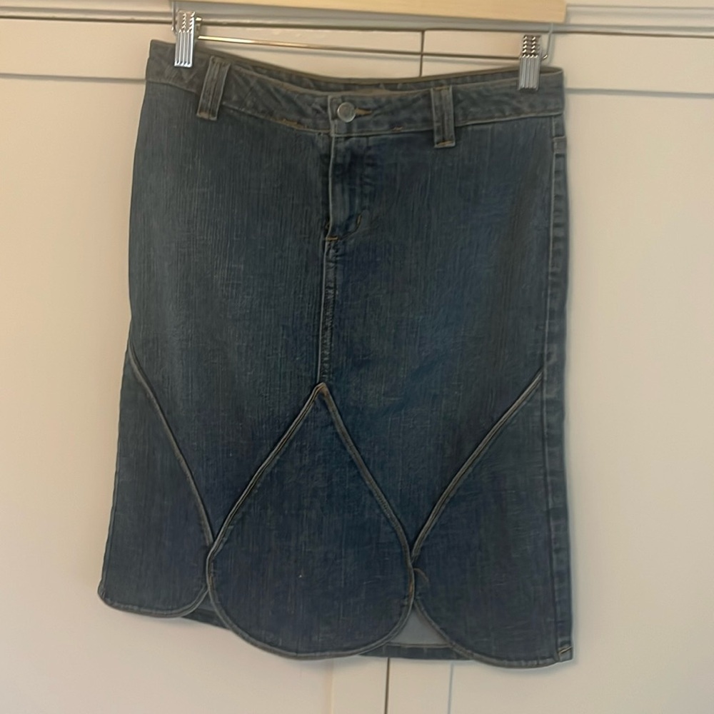 unique denim skirt